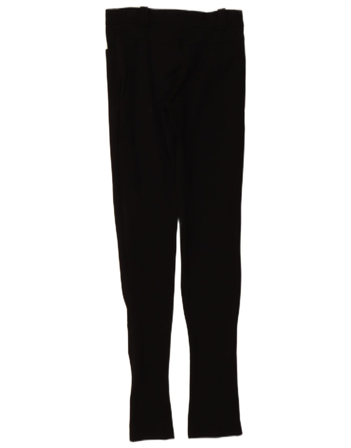 Pantaloni casual skinny ZARA pentru femei XS W24 L32 negru sintetic