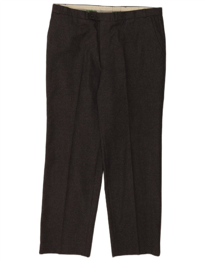 Pantaloni casual obișnuiți pentru bărbați C&A Canda L40 L31 gri din lână nouă