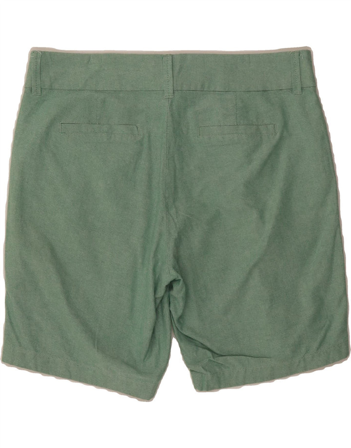 J. CREW Womens Chino Shorts US 8 Medium W34  Green Cotton Vintage J. Crew and Second-Hand J. Crew from Messina Hembry 