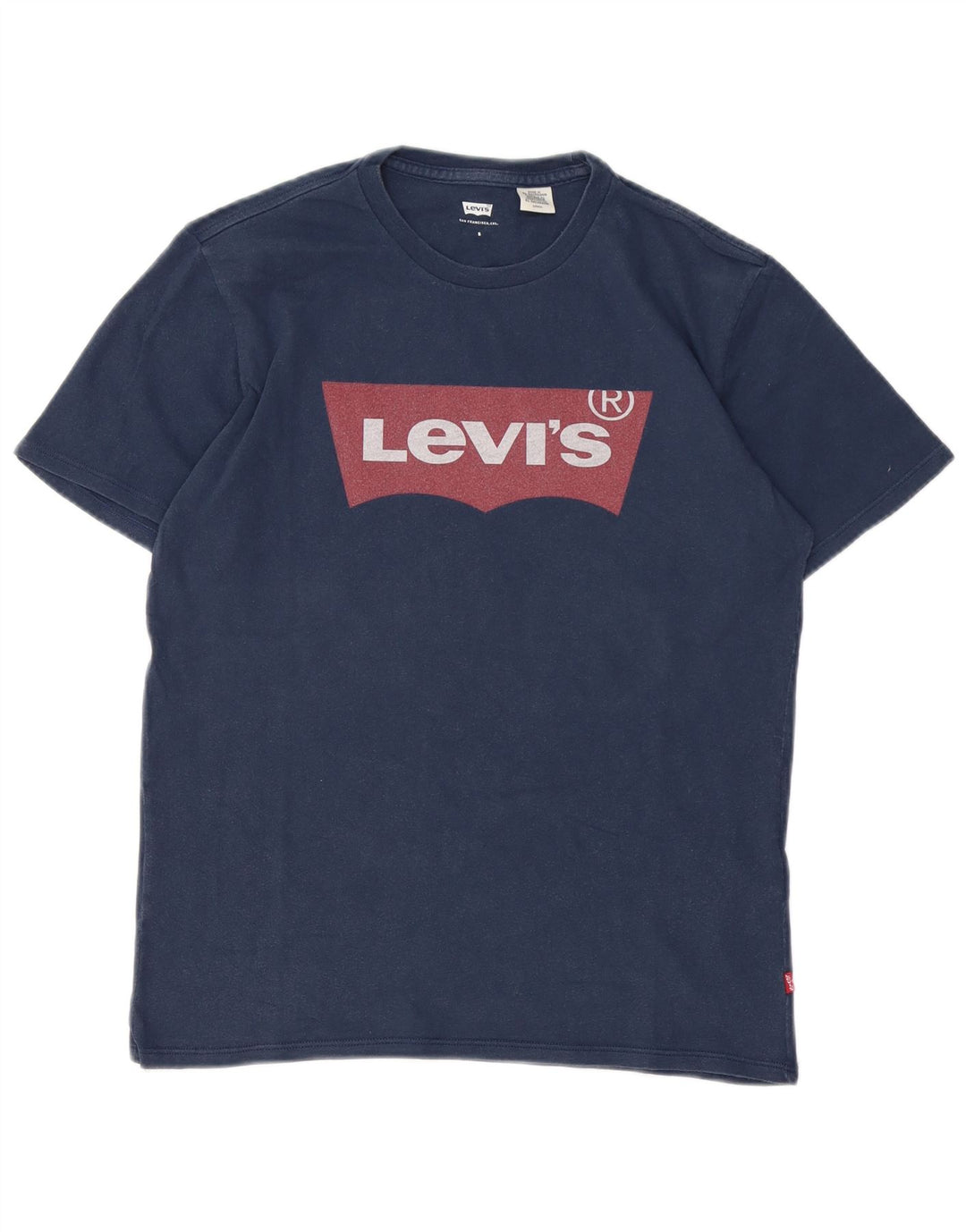Tricou grafic pentru bărbați Levi's Top mic din bumbac bleumarin