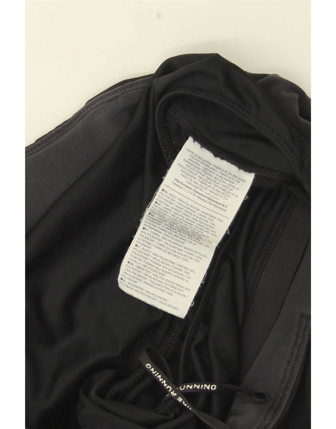 Pantaloni scurți sport pentru alergare Nike pentru femei UK 12 Poliester mediu negru
