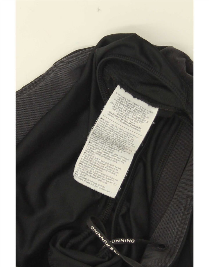 Pantaloni scurți sport pentru alergare Nike pentru femei UK 12 Poliester mediu negru
