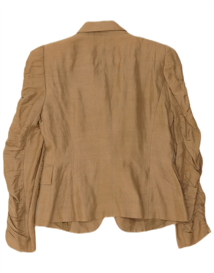 Blazer pentru femei Zara, cu 1 nasture, UK 12 Bej mediu