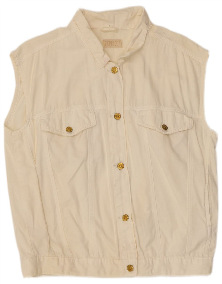 Gilet de blugi pentru femei Reprise UK 16 Large Off White