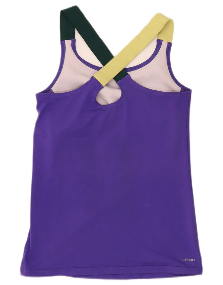 Vest Top pentru femei Reebok UK 8/10 Small Purple Colorblock Poliester