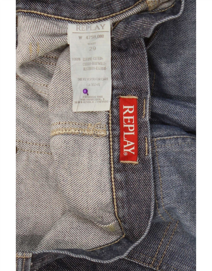 Fusta Cargo Denim Replay W29 Bumbac Albastru Mediu
