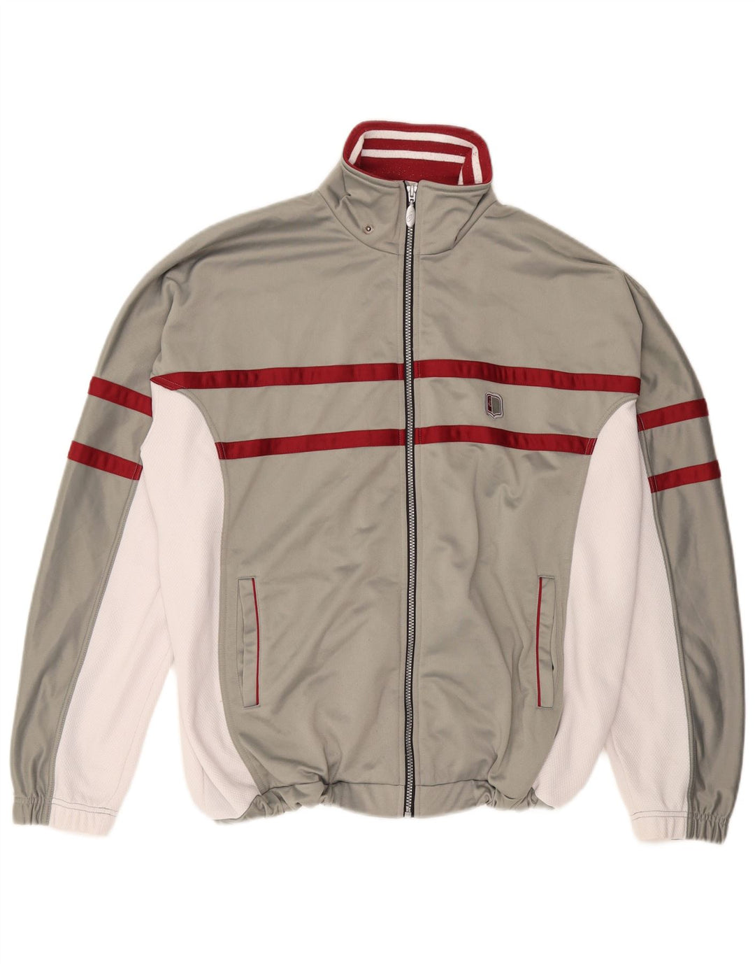 Jachetă de trening pentru bărbați ASICS XL, gri, poliester color bloc