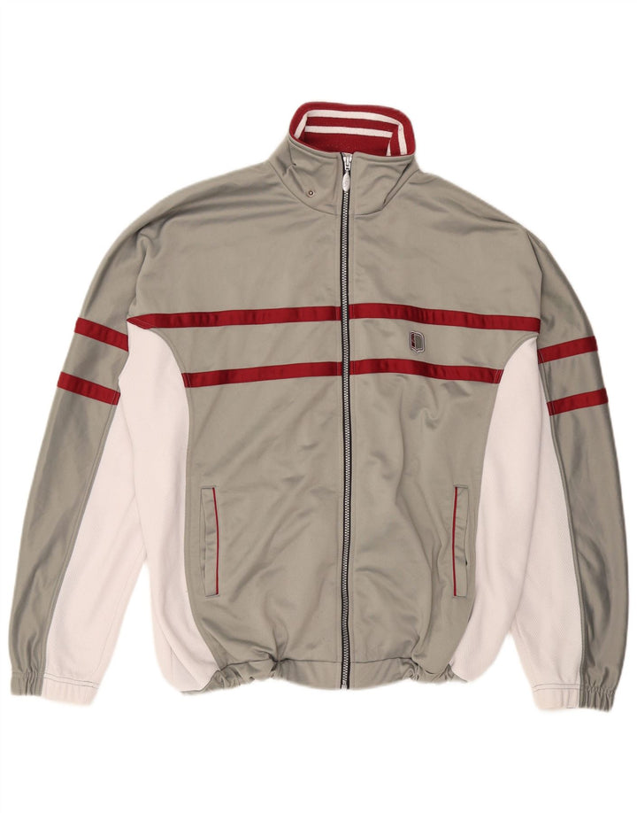 Jachetă de trening pentru bărbați ASICS XL, gri, poliester color bloc