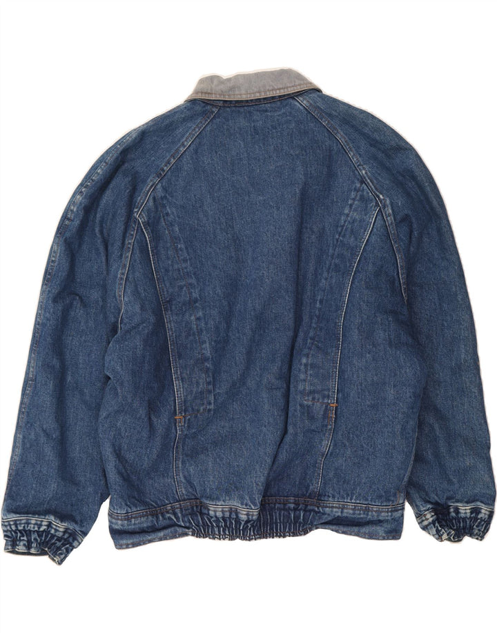 VINTAGE Mens Sherpa Denim Jacket IT 50 Large Blue Vintage Vintage and Second-Hand Vintage from Messina Hembry 