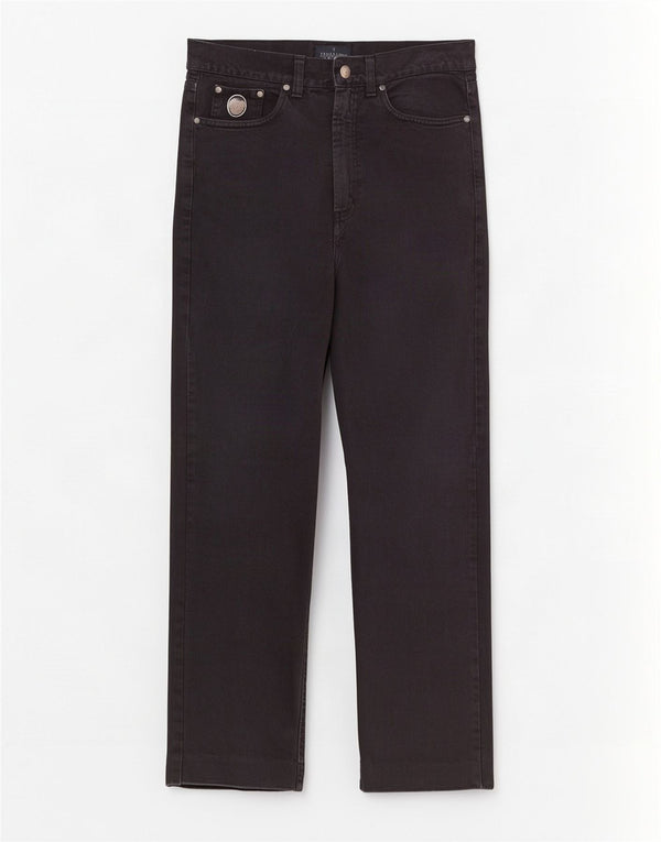 Trussardi Blugi drepti pentru bărbați IT 50 Large W36 L30 Bumbac negru