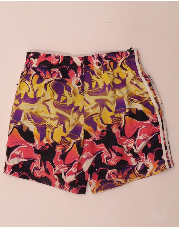 Pantaloni scurți sport pentru bărbați Adidas cu model abstract, nailon mic multicolor