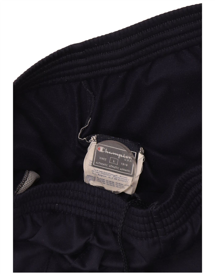 Pantaloni de trening grafic pentru bărbați Champion, mari, poliester, albastru
