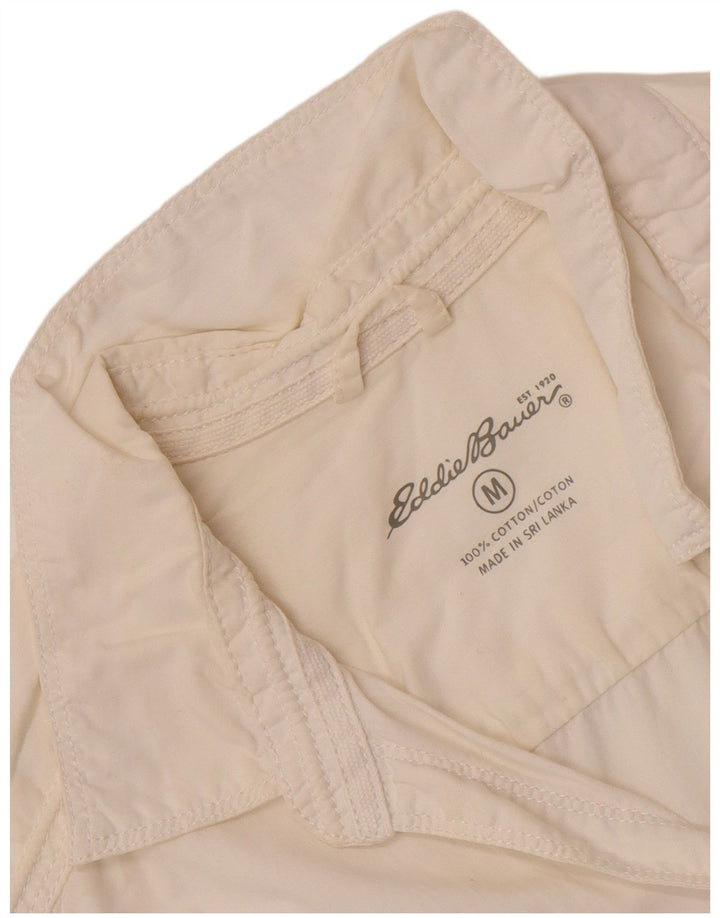 Cămașă pentru femei Eddie Bauer UK 14 Bumbac alb mediu