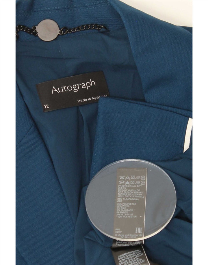 Jachetă pentru femei Marks & Spencer Autograph 1 Button Blazer UK 12 Medium Blue