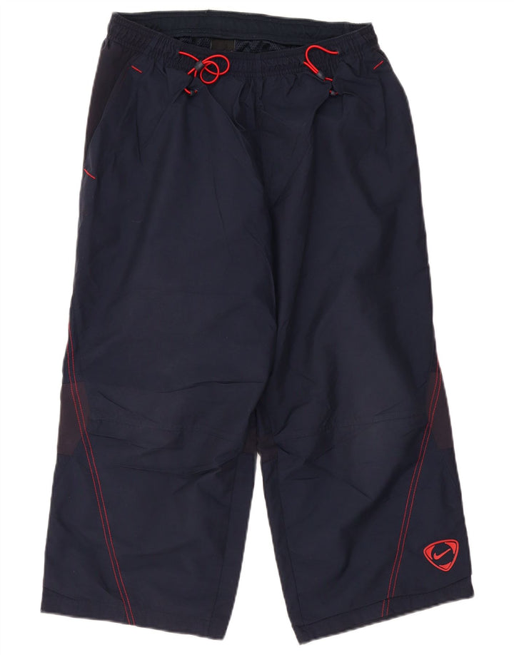 Pantaloni de trening NIKE Capri pentru bărbați, medii, albastru bleumarin, nailon color bloc