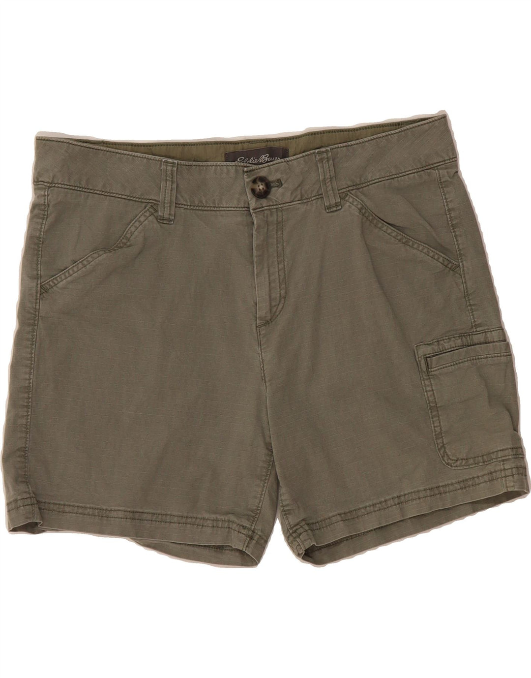 EDDIE BAUER Womens Cargo Shorts US 10 Large W32 Khaki Cotton Vintage Eddie Bauer and Second-Hand Eddie Bauer from Messina Hembry 