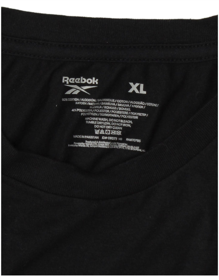 Tricou pentru bărbați Reebok Top XL bumbac negru
