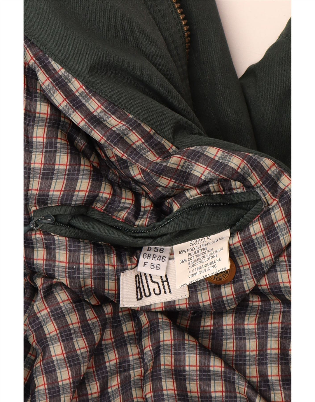 Jachetă pentru bărbați Bush, UK 46 3XL, verde, poliester