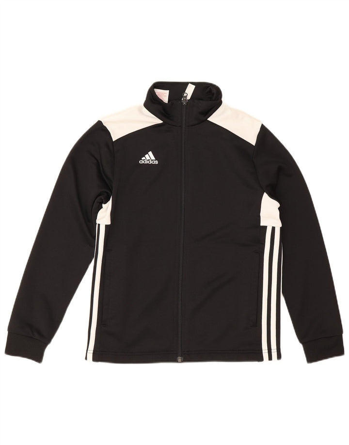 Jachetă de trening pentru băieți Adidas 11-12 ani, negru, poliester