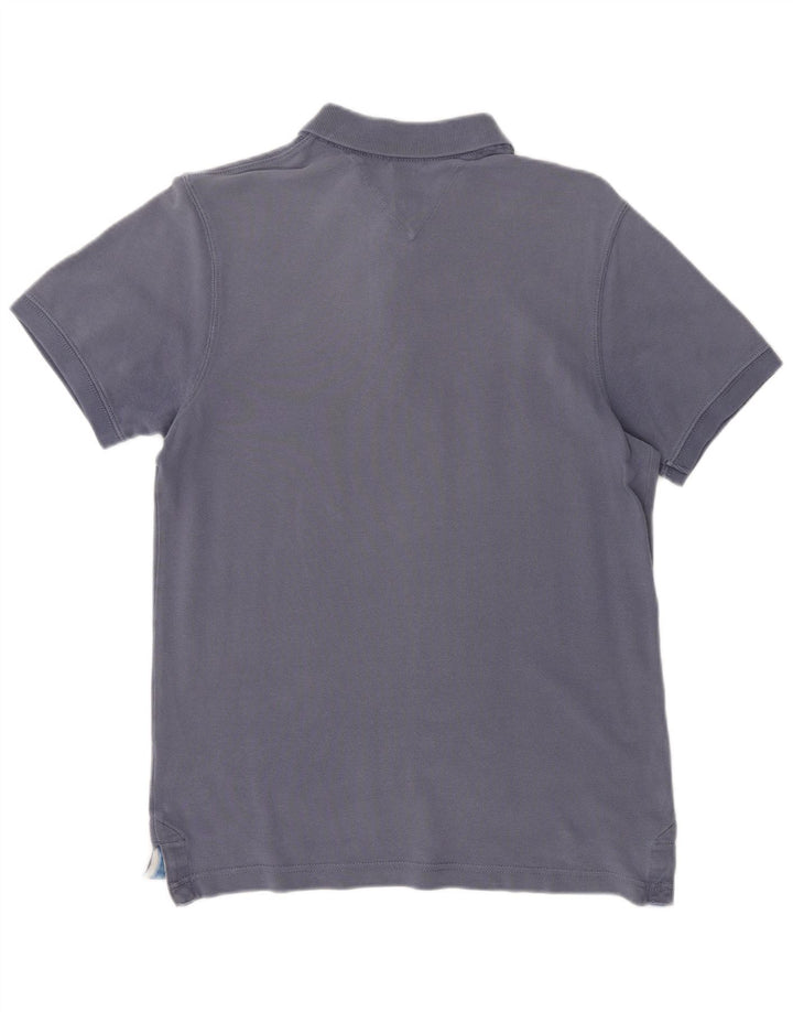 Tricou polo TOMMY HILFIGER pentru bărbați, bumbac mediu albastru bleumarin