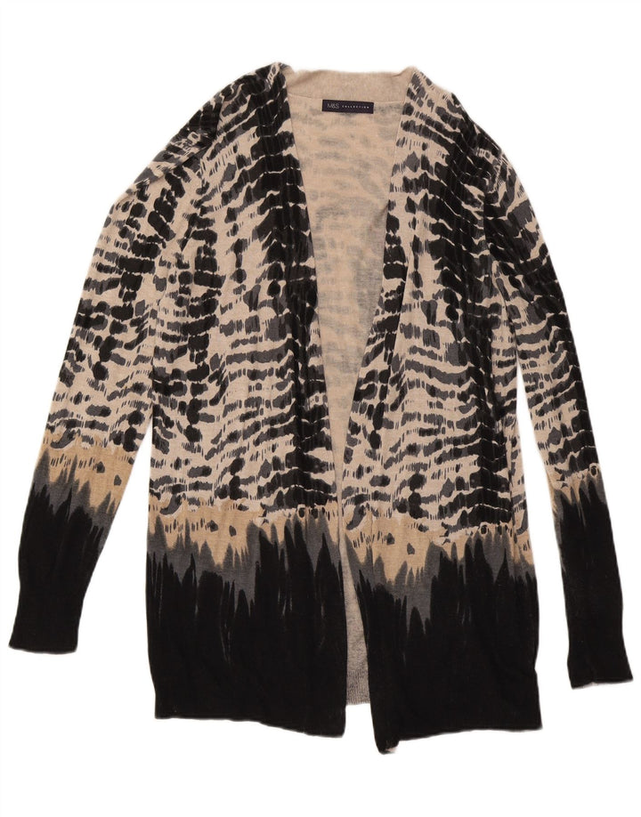 MARKS & SPENCER Pulover cardigan cu paragate pentru femei UK 12 Bej mediu