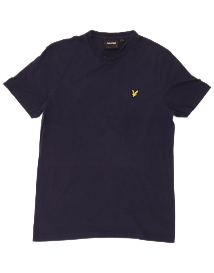 Tricou pentru bărbați Lyle & Scott Top mic din bumbac bleumarin