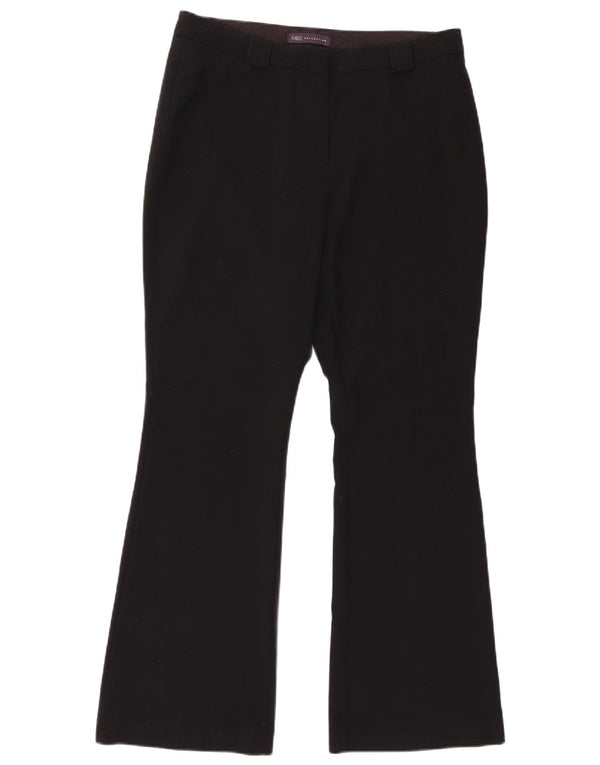 Pantaloni de costum Bootcut pentru femei Marks & Spencer UK 12 Medium W32 L30 Negru