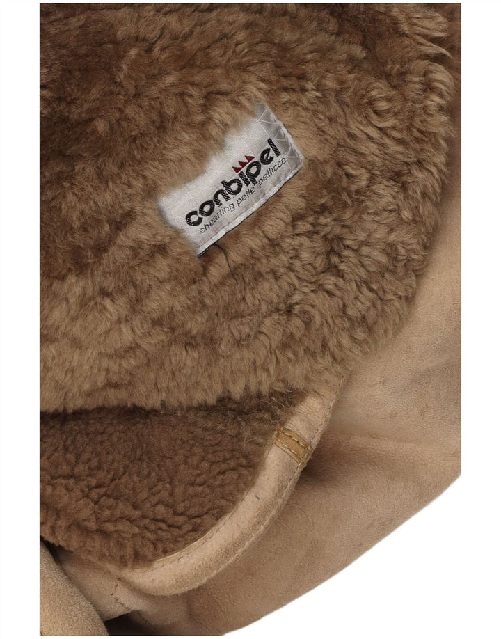 Jachetă pentru femei din shearling CONBIPEL UK 16 mare, bej, din shearling