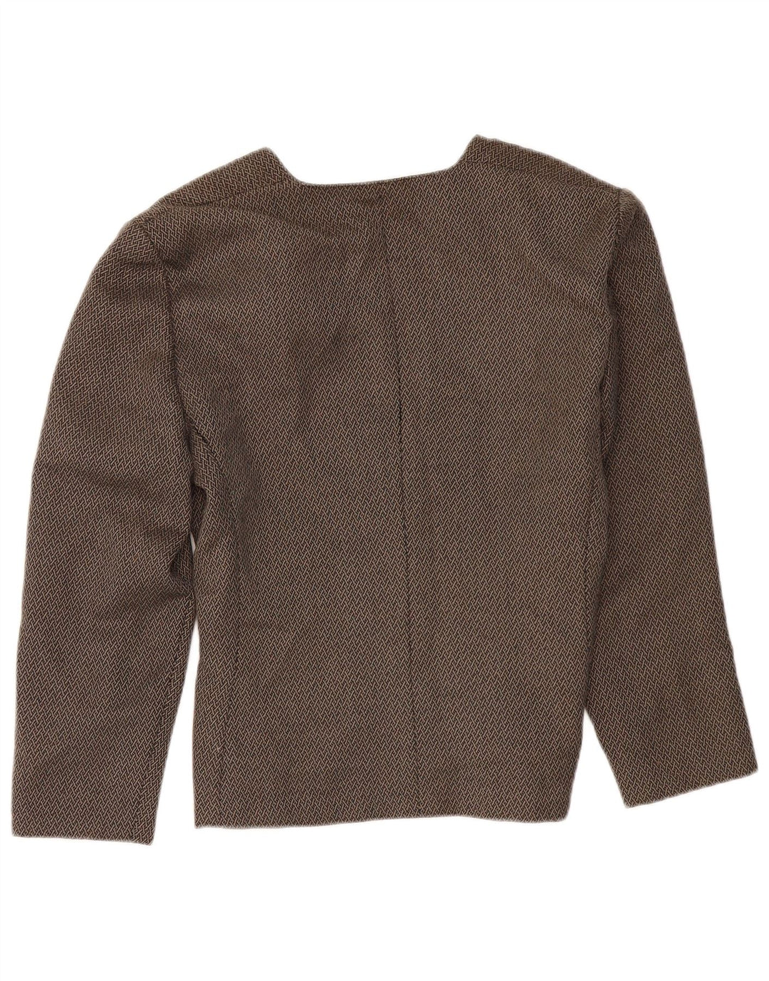 LUISA SPAGNOLI Jachetă Blazer Femei 1 Buton IT 46 Mare Maro Geometric