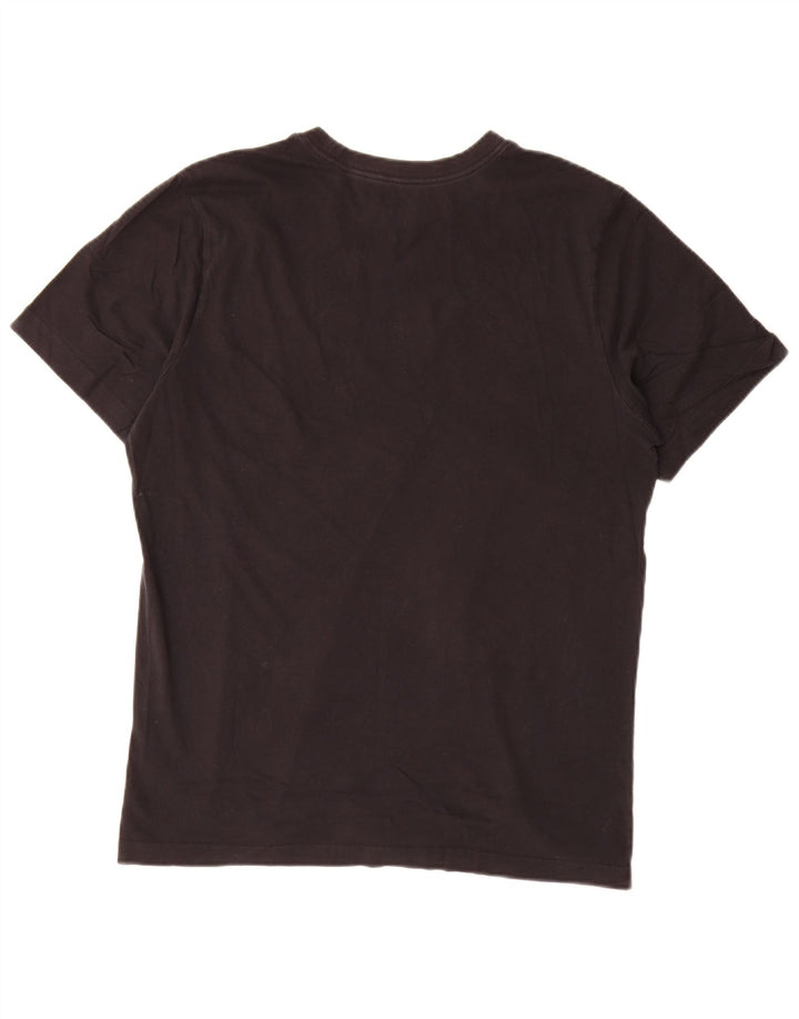 Tricou grafic Nike pentru bărbați Top mediu negru bumbac