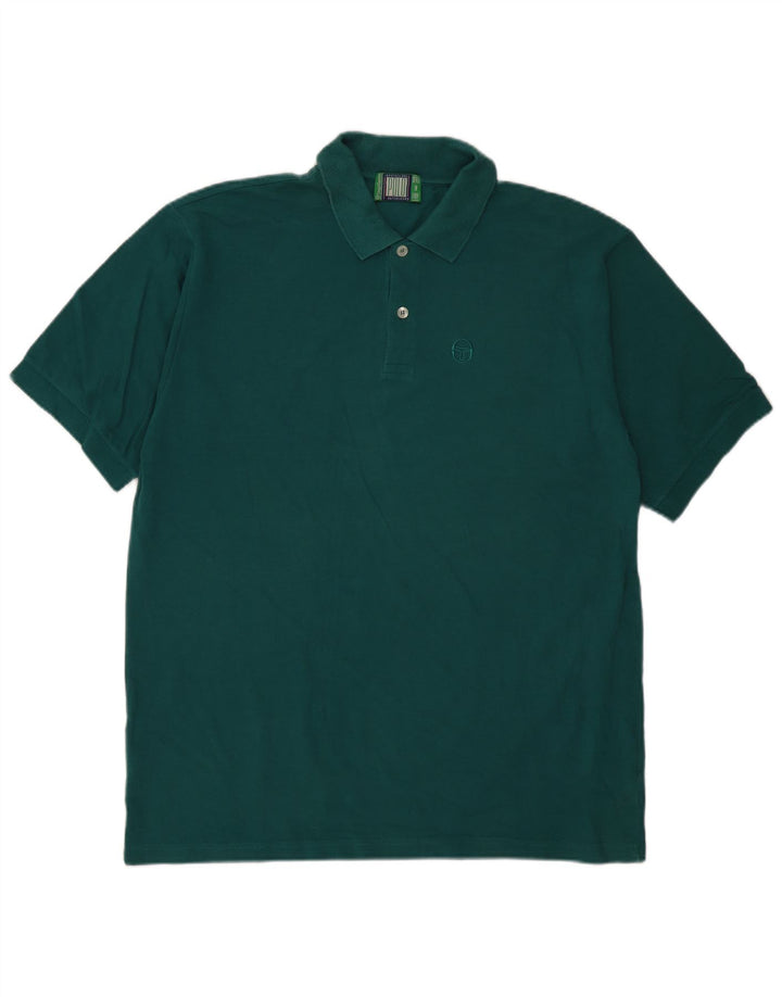 Tricou polo Sergio Tacchini pentru bărbați, bumbac verde mare