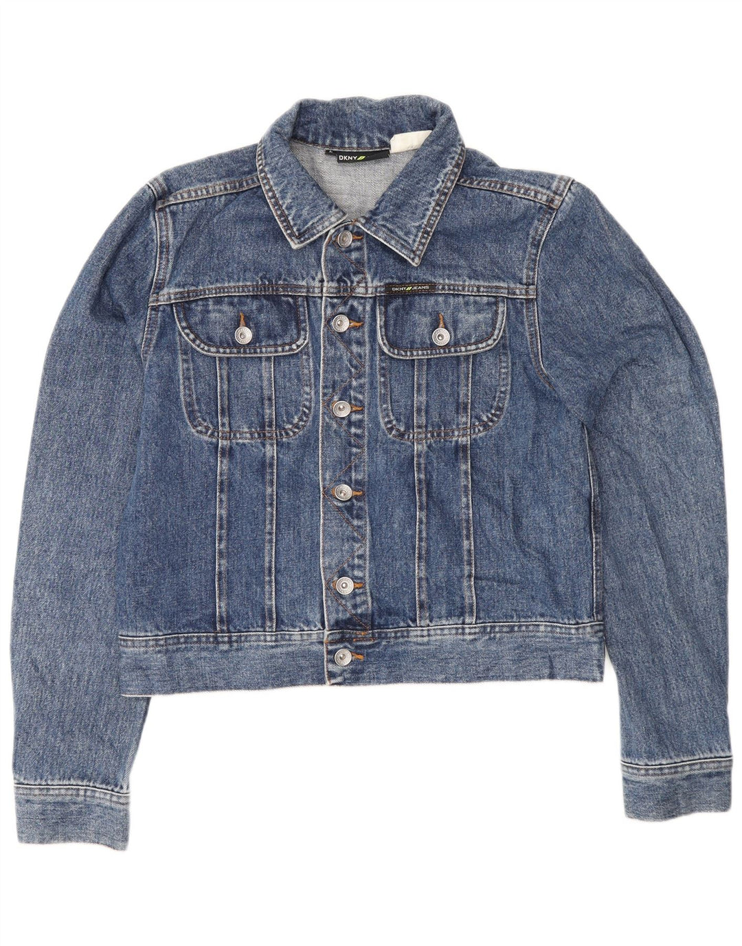 Dkny Jachetă de blugi pentru femei UK 14, mare, albastru, bumbac