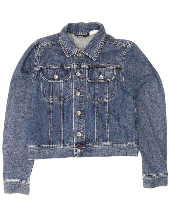 Dkny Jachetă de blugi pentru femei UK 14, mare, albastru, bumbac