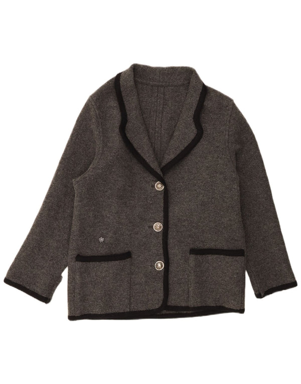 Blazer Vintage pentru femei cu 3 nasturi, UK 38, gri mediu