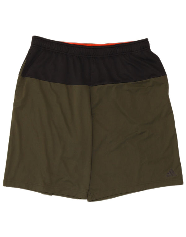 Pantaloni scurți sport grafic Adidas pentru bărbați XL Kaki Poliester color