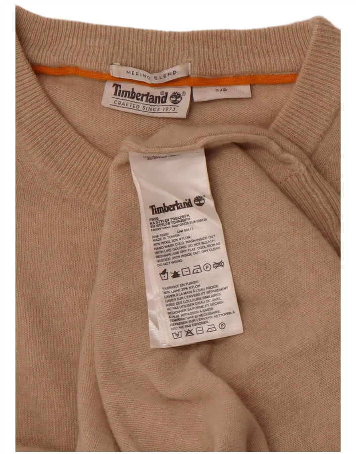 Pulover pentru bărbați TIMBERLAND, cu gât crew, lână mică, bej