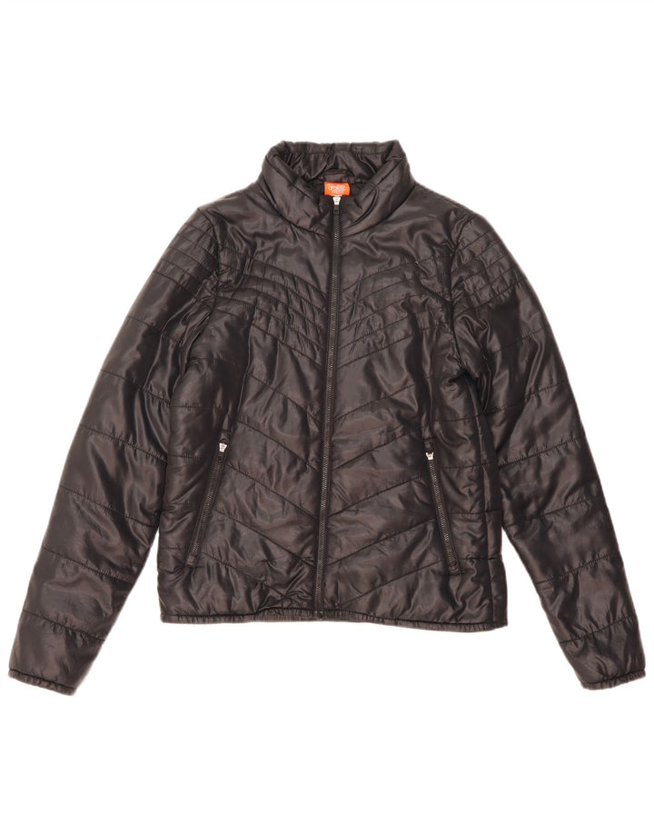 Palton căptușit pentru femei Nike UK 10 Small Black Nylon