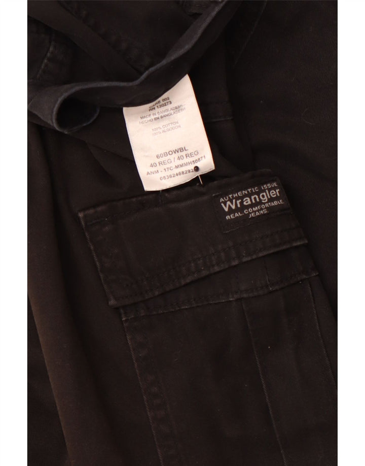 Pantaloni scurți cargo WRANGLER pentru bărbați W40 XL, bumbac negru