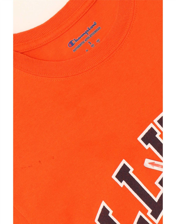 Tricou grafic Illinois pentru bărbați Champion Top Mic Portocaliu