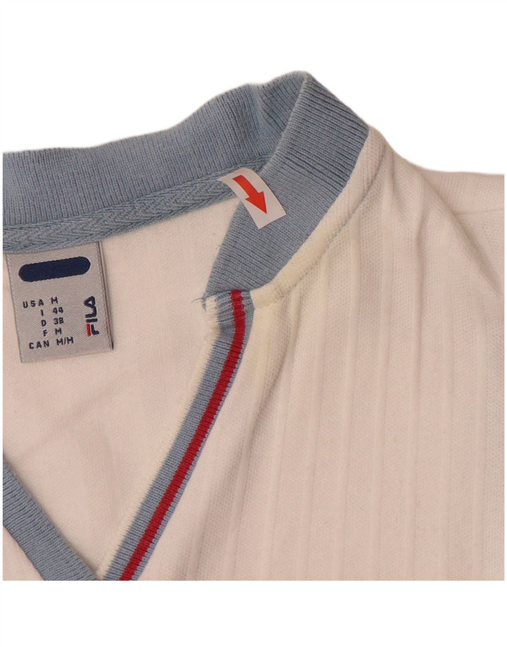 Vest Vest Top Femei Fila IT 44 Medium Alb Bumbac