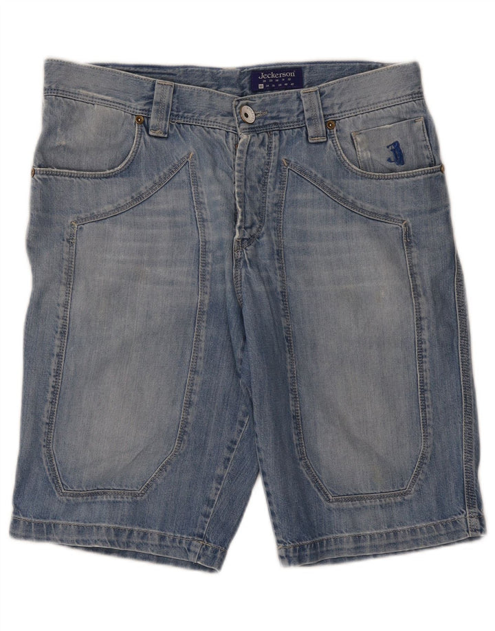Pantaloni scurți din blugi pentru bărbați Jeckerson W33 Medium Blue