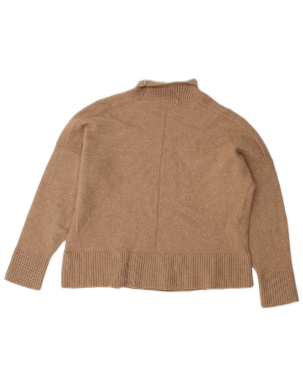 Pulover pentru femei Reiss cu gât rulat, pulover UK 6 XS Lână bej
