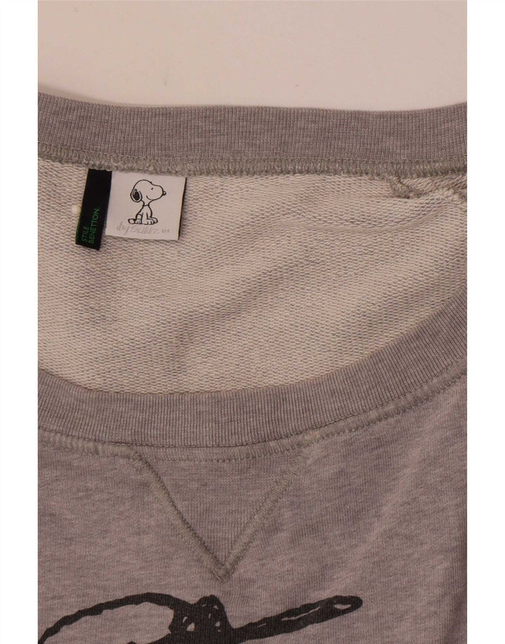 Pulover pentru femei Benetton Peanuts Graphic Pulover UK 14 Medium Gri