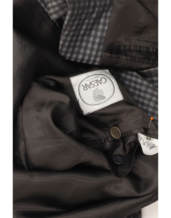 Jachetă CAESAR pentru bărbați, cu 2 nasturi, IT 56 XL, bumbac vichy gri