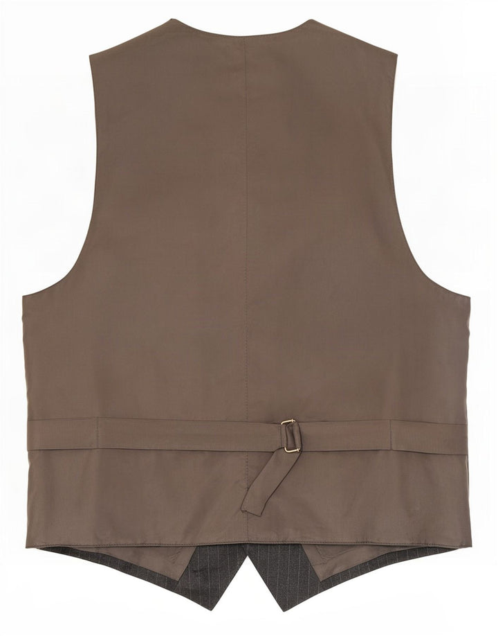 Vestă vintage pentru bărbați IT 48 Medium Grey Pinstripe