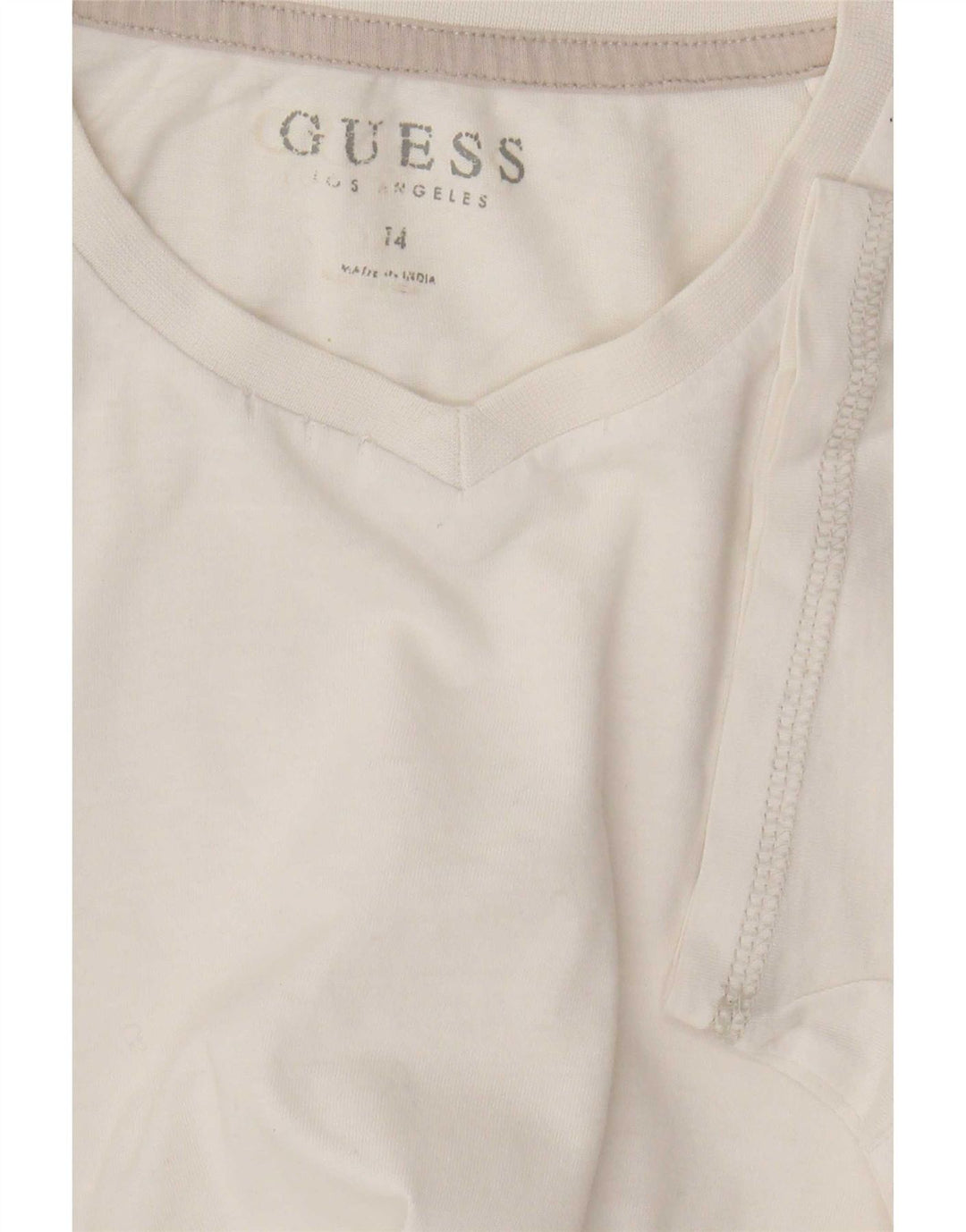Tricou grafic Guess pentru femei Top UK 14 Medium White