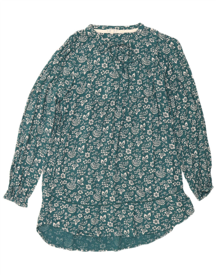 Rochie de bază pentru femei Fat Face UK 12 Medium Blue Floral Viscose