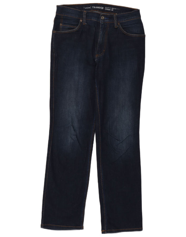 Blugi drepti pentru bărbați Mustang Tramper Slim cu talie medie L32 L32 bumbac bleumarin