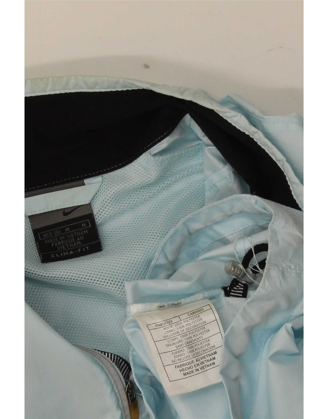 Jachetă de trening pentru femei Nike Pullover US 8/10 Poliester albastru mediu
