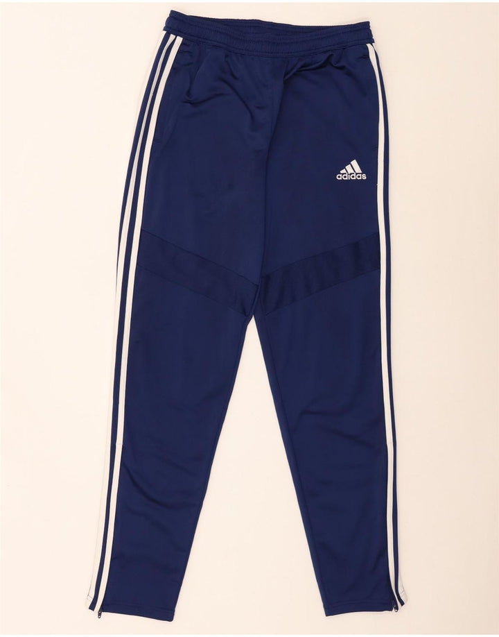 Pantaloni de trening Adidas pentru băieți 15-16 ani poliester bleumarin